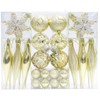 ZANZER 40 Pcs Christmas Baubles Ball Gold Glitter Christmas Ball