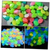 Levemolo Glow in Dark Garden Pebbles 400pcs Aquarium Stones Fish