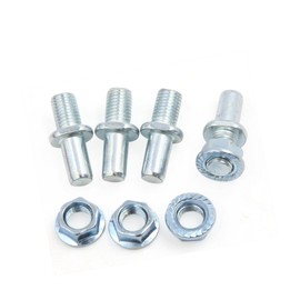 A ABSOPRO 4Pcs Silver Tone Motorcycle Rear Driven Sprocket Screw Bolts Item Replacement
