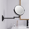 LANSI Wall Mounted Makeup Mirror with Lights, 8" Bathroom Vanity
