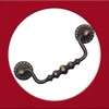Universal Hardware Solid Vintage Cabinet Handles Antique Brass Swan Neck