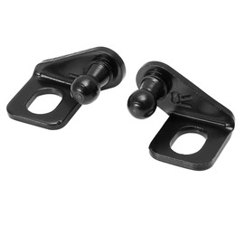 X AUTOHAUX 1 Pair 10mm Car Ball Studs Mounting Brackets Black for Gas Struts Shocks 35x26x20mm