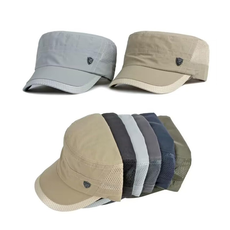 LOJAX Men's Work Cap, Restoration Army Hat, Summer, Cool Mesh