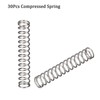 TOP-VIGOR 30Pcs Compression Spring, 4mm OD, 0.4mm Wire Size, 25mm