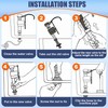 6 Pack Universal Toilet Flusher Replacement Kit and Toilet Valve