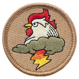 Thunder Chicken Patrol Patch - 2" Diameter Round Embroidered Patch