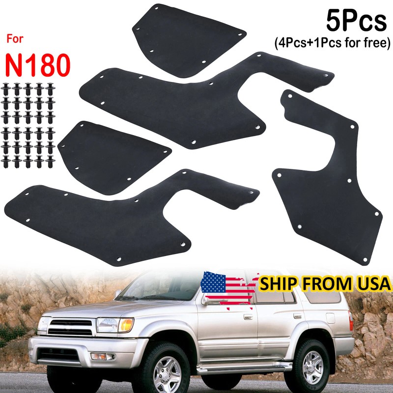 XUKEY 5X for 96-02 Toyota 4Runner RUBBER Splash Shields Inner