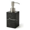 Dispensador De Jabón Líquido Mármol, Bomba Acero Inox, Negro