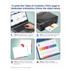 Avery Ready Index Table of Content Dividers for Laser/Inkjet Printers,
