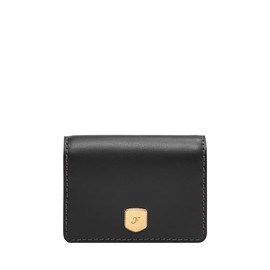 Fossil Women's Lennox Small Flap Wallet, Black, One Size