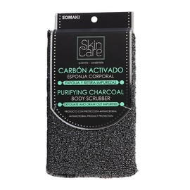 Esponja corporal Skin Care carbón exfoliante 1 pza