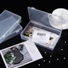 Ganydet Clear Plastic Box, Small Storage Containers box with Lid,