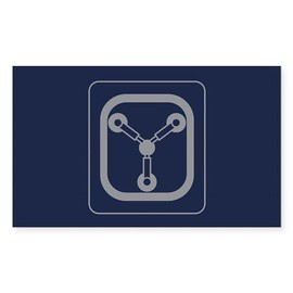 CafePress Flux Capacitor Rectangle Bumper Sticker Car Decal
