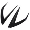 Mazda Front Fog Cover Left and Right Set ABS Black