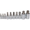 Triple Square Spline and Tamperproof Sockets 1/4" 3/8" and 1/2"