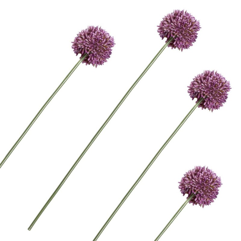 Factory Direct Craft Group of 4 Weather Resistant Purple Artificial