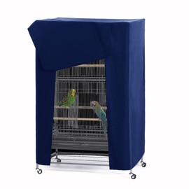 PONY DANCE Pets Product Universal Birdcage Cover Blackout & Breathable Birdcage Cover for Pets' Good Night, Small, Blue, 21 Inches L x 21 W x 28 H