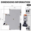 GOEDCH FI/LS Switch: 1P+N 6kA FI Switch with RCBO, 230V,