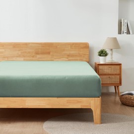 Alazuria King Size Fitted Sheet Only - 12" to 16" Deep Pockets - Ultra Soft & Breathable Bed Sheet - Hotel Quality Mattress Sheets (80" X 78", Sage Green)