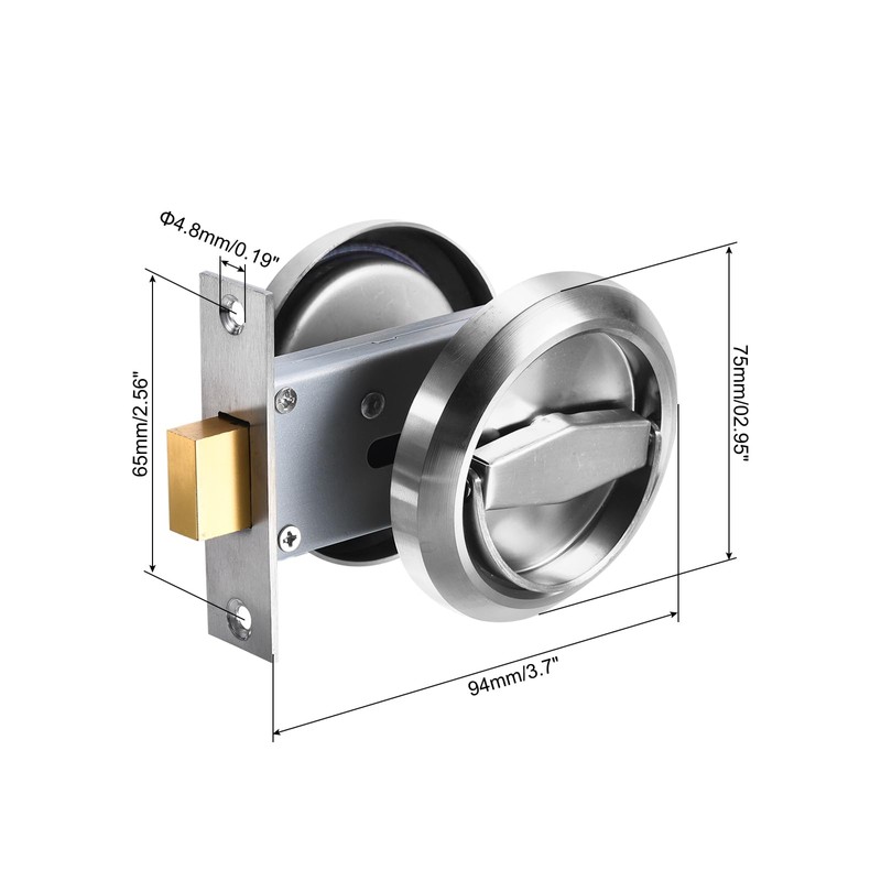 PATIKIL 4.8mm Round Recessed Pull Handle Knob, Recessed Pulls Hidden