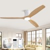 Sofucor 52" Smart Ceiling Fan, Solid Wood Ceiling Fan with