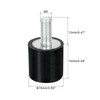 QUARKZMAN M5 Rubber Buffer Threaded Rubber Bushings, Vibration Insulators, Cylindrical