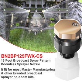 BN2BP125FWX-CS Boomless Nozzle 16 Foot Broadcast Spray Full Pattern 2GPM 12v Pumps Fit for Valley Industries & Master Manufacturing
