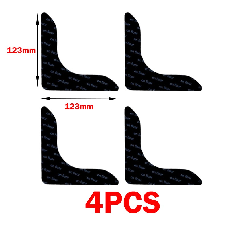 Reusable Rug Corner Gripper Pads for Keeping Rug Edges Flat