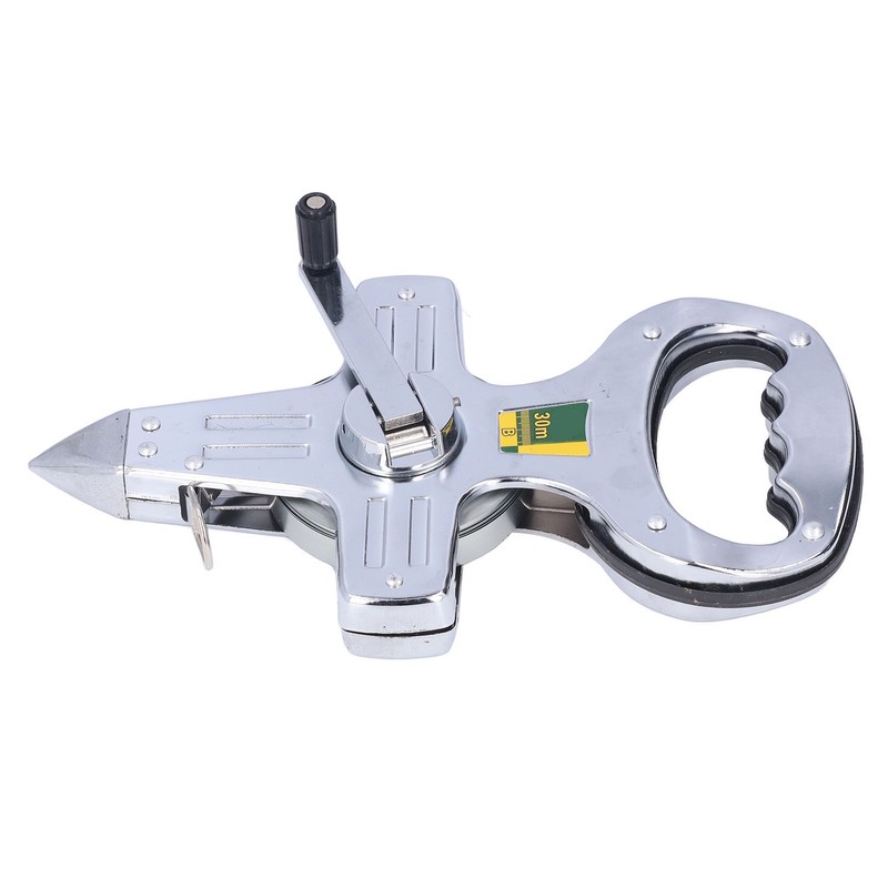 30m Portable Stainless Steel Frame Ruler Thick Durable Hand Operated