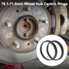 TUCKBOLD Car Wheel Hub Centric Rings Durable Wheels Center Shaft