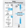ODesign 2 Tier Stainless Steel Anodized Aluminum,Height-Adjustable Rustproof Shower Caddy