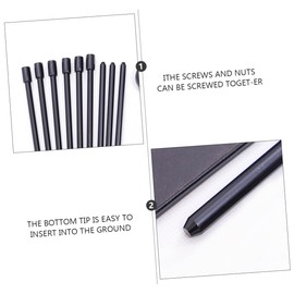 Gatuida Portable Camping Tripod Grill Rack Lightweight Cooking Stand for Outdoor BBQ Hiking Picnic Supplies Black