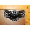 Antique Victorian Cast Iron Detailed Bin Apothecary Cupboard Drawer Pull
