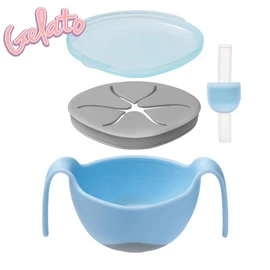 B.Box Bowl And Straw - Gelato Range Bubblegum