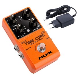 Nux Time Core Deluxe MKII Delay Pedal Hall Effects Unit + Keepdrum Power Supply