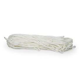Aoneky 1/8 Inch Braided Nylon Rope, 32 Feet White Utility Cord for Camping, Crafts, Clothesline, Garden, Home DIY and General Use