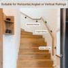 Wpbhk 6Pcs Handrail Stair Brackets, Hand Railing Brackets Stair Rail