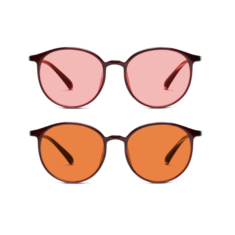 BRADDELL Indoor FL-41 Rose & Outdoor FL-60 Brown Tinted Migraine