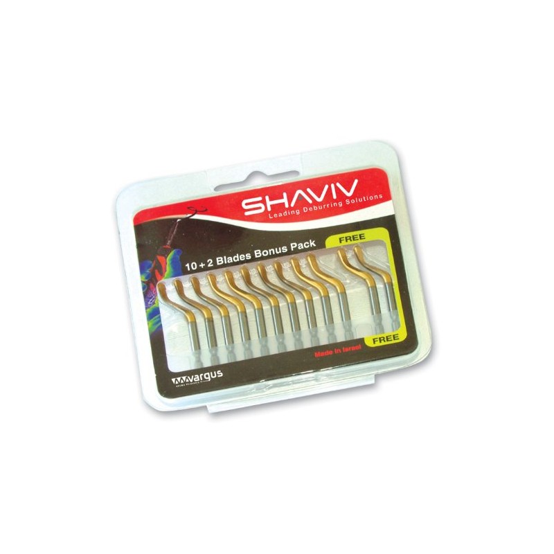SHAVIV 151-00112 E100P Blades Bonus Pack, 10 Pieces + 2