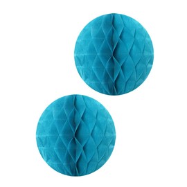 Wrapables Tissue Honeycomb Ball Party Decorations for Weddings, Birthday Parties, Baby Showers and Nursery Decor (Set of 2), 14", Aqua