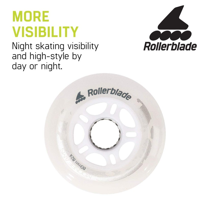 Rollerblade Moonbeam - Ruedas de 72 mm, Paquete de 4