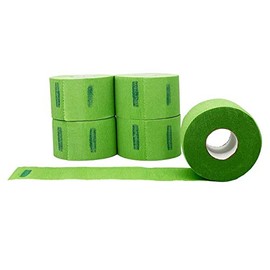 Level 3 Neck Paper - Disposable and Flexible Neck Strips - Barber and Hair Stylist Supplies - Water Resistant and Self-Adheres to Neck - Pre-Cut and Easy to Use - 5 Rolls (100each)