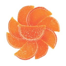 NY Spice Shop Fruit Slices Jelly Candy - 1 Pound Orange Candied Fruit - Fruit Candy Slices - Bulk Gummy Candy Slices - Old Fashioned Candy For Sweet Lovers