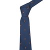 King & Priory Navy Blue Embroidered Horse and Jockey Tie