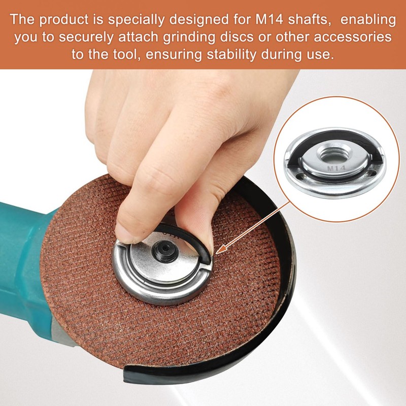 Angle Grinder M14 Quick Release Nut, Heavy Duty Stainless Steel