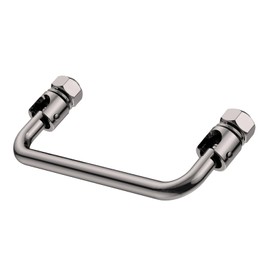 DGSMT0808 304 Stainless Steel Folding Pull Handle, U-Shape Folding Metal Cabinet Handles Toolbox Handle,Hole Distance: 3.9Inch Center to Center
