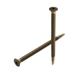 Screw Man #14 x 4 Reamer Head Self-Drilling Wood to Metal Screws （25 Pcs） Tek Torx/Star T-30 Torx Screw Head Tek Screws for Flatbeds, Trailers, or Where Fastening Wood to Steel