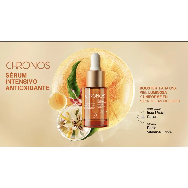 Serum Intensivo Antioxidante Chronos Natura Vitamina C 15% Momento de