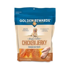Golden Rewards Chicken Jerky Dog Treat, Value 2 Pack (32 oz Each)