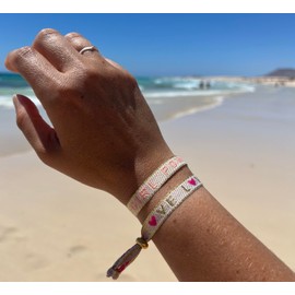 Selfmade Jewelry Festival Bracelets Boho Jewellery - Fabric Bracelet Colourful - Friendship Bracelets Size Adjustable Summer Jewellery, Polyester, No Gemstone